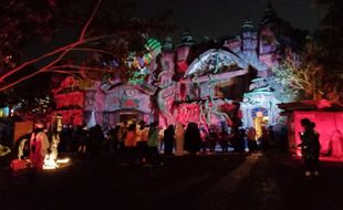 Momen Halloween, Saloka Theme Park Semarang Dipenuhi Ornamen Bernuansa Horor