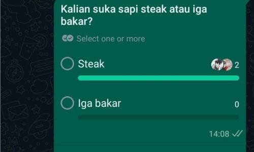 Cara Bikin Polling di Grup WA, Bisa Buat Seru-Seruan