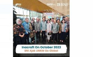 2 UMKM Binaan BNI Xpora Dikunjungi Presiden Jokowi di Ajang Inacraft 2023