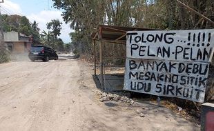 13 Tahun Jalur Evakuasi di Bumiharjo Klaten Rusak Parah dan Berdebu