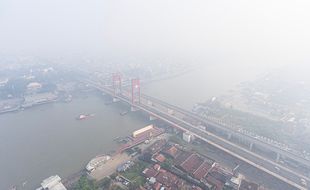 Kualitas Udara di Palembang Level Berbahaya Dampak Kabut Asap Karhutla