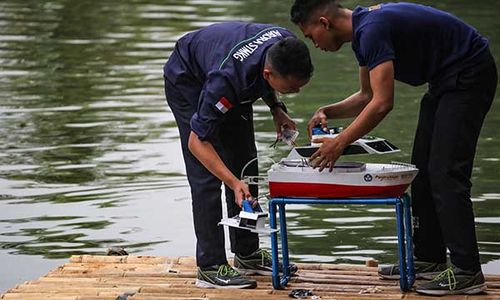 88 Tim Tampilkan Inovasi Teknologi di Kontes Kapal Cepat Tak Berawak Nasional