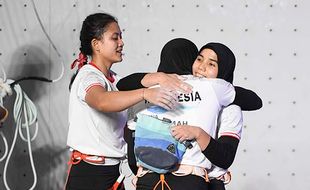 Tim Panjat Tebing Sumbang Perak Nomor Speed Rally Putra Putri Asian Games