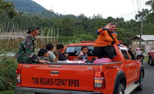 Api Sudah Padam, Pengungsi Kebakaran Gunung Merbabu di Getasan Semarang Pulang