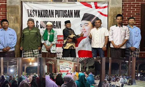 Ribuan Santri dan Warga Simo Boyolali Doa Bersama untuk Gibran Rakabuming