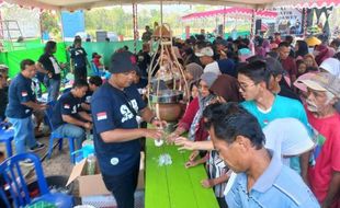 Bakul Dawet asal Bayat Klaten Ramai-Ramai Pulang Kampung dan Bikin Acara Seru!