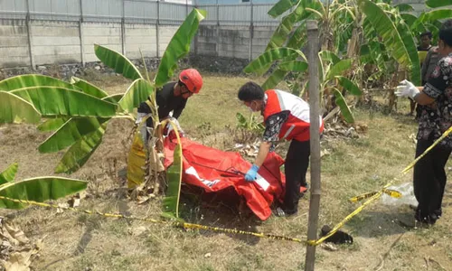 Mayat Pria Tak Dikenal Ditemukan Membusuk di Kebun Kosong di Ngrampal Sragen