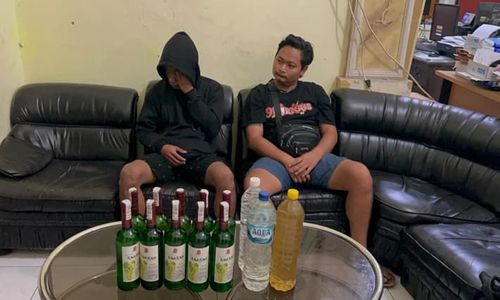 Transaksi Miras, 2 Warga Sukoharjo Diciduk di Purwosari Solo