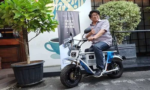 Ramaikan Pasar Motor Listrik di Jateng, Quest Atom II Mengaspal di Semarang