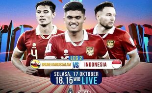 Link Live Streaming untuk Nonton Brunei Darussalam vs Indonesia Nanti Malam