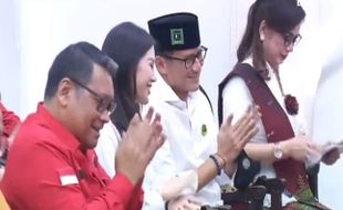 Gagal jadi Cawapres, Sandiaga Uno Disebut Mega dalam Deklarasi Ganjar-Mahfud Md