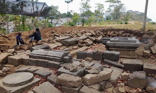 Ekskavasi Situs Watu Genuk Boyolali Dilanjutkan, Puncak Candi Ditemukan