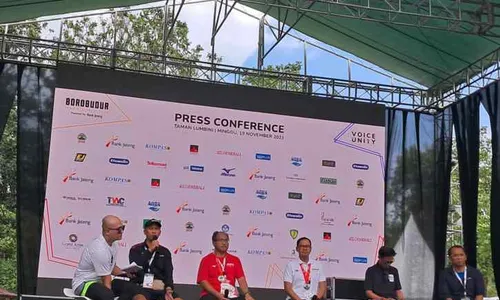 Cuaca Panas Ekstrem, Borobudur Marathon 2023 di Magelang Selesai Lebih Awal