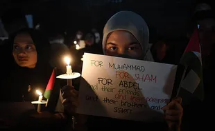 Aksi Solidaritas Dukung Pembebasan Palestina di Jakarta