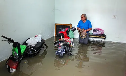 Banjir Rendam 2 Kecamatan di Deli Serdang, Ribuan Warga Terdampak