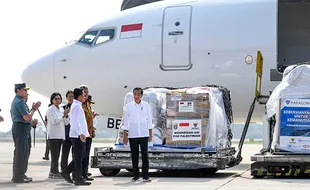 Presiden Jokowi Lepas Pengiriman 21 Ton Bantuan Tahap Dua untuk Palestina