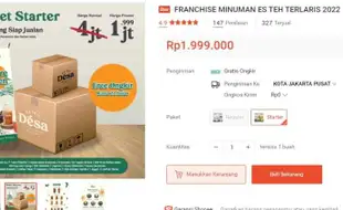 Ide Usaha! Biaya Franchise 3 Merek Es Teh Ini Murah Banget, Mulai Rp1,9 Juta