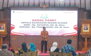 Faizal Banu Pimpin Kejari Klaten Gantikan Suyanto