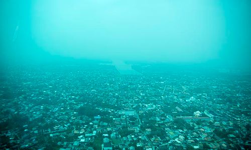 Kabut Asap Masih Selimuti Kota Palembang Dampak Karhutla di OKI