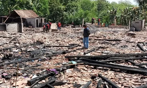 Kebakaran 13 Rumah di Dadapayam Suruh Kabupaten Semarang, 32 Warga Mengungsi