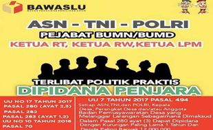 Poster Larangan Politik Praktis ASN Beredar di Boyolali, Bukan dari Bawaslu