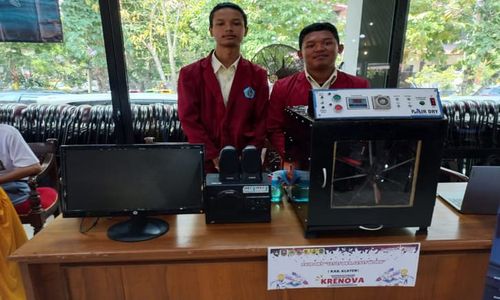 Mesin Karya Siswa SMK Leonardo Klaten Bikin Sepatu Basah Cepat Kering dan Wangi