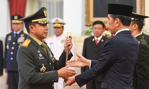 Presiden Jokowi Resmi Lantik Jenderal Agus Subiyanto Jadi Panglima TNI