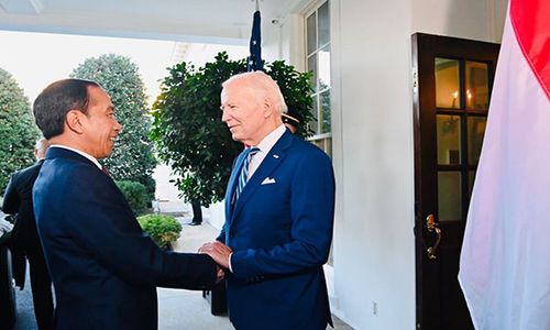 Tiba di Gedung Putih, Jokowi Disambut Hangat Presiden Joe Biden