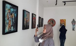 Mimpi & Kebebasan Anak ala Seniman Isrol di Pameran Kolektif Hysteria Semarang