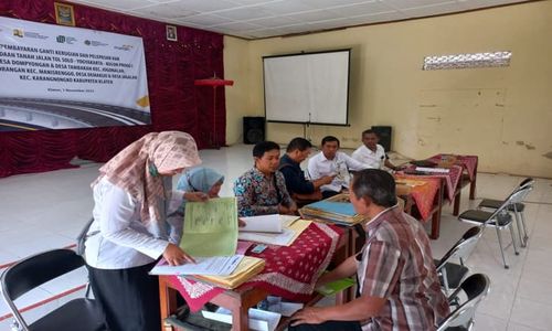 Pembebasan Lahan Hak Milik Tol Solo-Jogja di Dompyongan Klaten Tersisa 1 Bidang