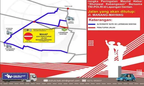 Sejumlah Jalan di Sukoharjo bakal Ditutup Pekan Depan, Catat Rute Lengkapnya