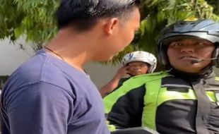 Viral di Media Sosial, Polisi Gadungan Terciduk di Jalanan Kota Semarang