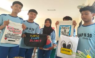 No Back Pack Day SMPN 20 Solo Dukung Kreativitas Siswa Kelas 9