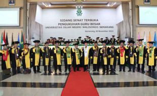 Kuatkan Mutu Akademik, UIN Walisongo Kukuhkan 15 Guru Besar secara Serentak