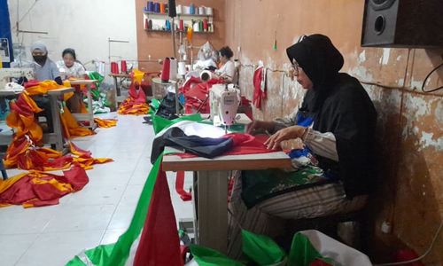 Banyak Aksi Solidaritas, Permintaan Bendera Palestina di Boyolali Melonjak