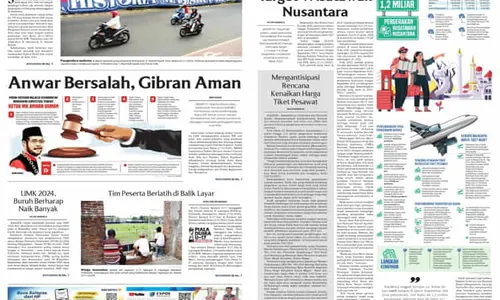 Solopos Hari Ini : Anwar Bersalah, Gibran Aman