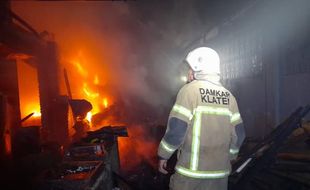 Tempat Produksi Tahu di Pedan Klaten Terbakar, Kerugian Ditaksir Rp240 Juta