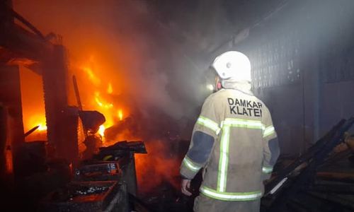 Tempat Produksi Tahu di Pedan Klaten Terbakar, Kerugian Ditaksir Rp240 Juta