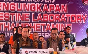 Polri Bongkar Pabrik Narkoba di Tangerang, 20 Kg SS Disita dari Warga China