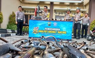 4.109 Motor Berknalpot Brong di Klaten Disita, Pemiliknya Mayoritas Pelajar