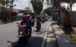 Riding Kemanusiaan untuk Palestina, Ratusan Orang Berkendara Rute Boyolali-Selo