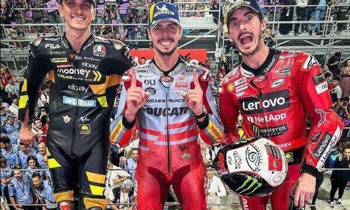 Hasil MotoGP Qatar 2023: Finis Kedua, Bagnaia Sedikit Lagi Juara Dunia