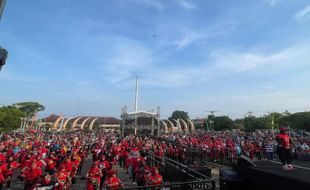 Ribuan Warga Sragen Tumplek Blek di CFD, Perputaran Uang Tembus Rp75 Juta