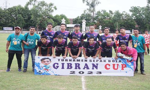 16 Klub Sepak Bola Ramaikan Turnamen Gibran Cup 2023 di Karangasem Solo