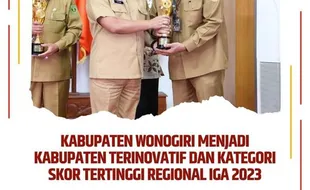 Mantap! Wonogiri Borong 2 Penghargaan Terinovatif di Ajang IGA 2023 Kemendagri