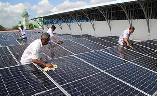 Berkapasitas 207 KWP, Ini Penampakan PLTS Atap di Pasar Gedhe Klaten