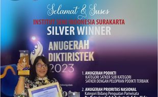 ISI Solo Raih Silver Winner di Ajang Anugerah Diktiristek 2023