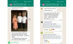 Ini Isi Chat WA yang Bikin Eks Camat Jaten Karanganyar Dilaporkan ke Bawaslu