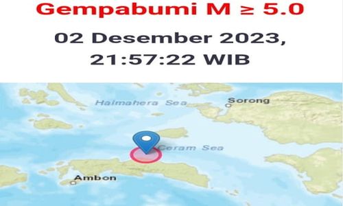 Setelah Bengkulu Utara, Giliran Maluku Tengah yang Digoyang Gempa M5,0