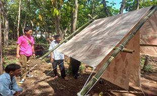 Menikmati Narasi Kehidupan Warga Desa di Madiun dalam Seni Instalasi Bambu